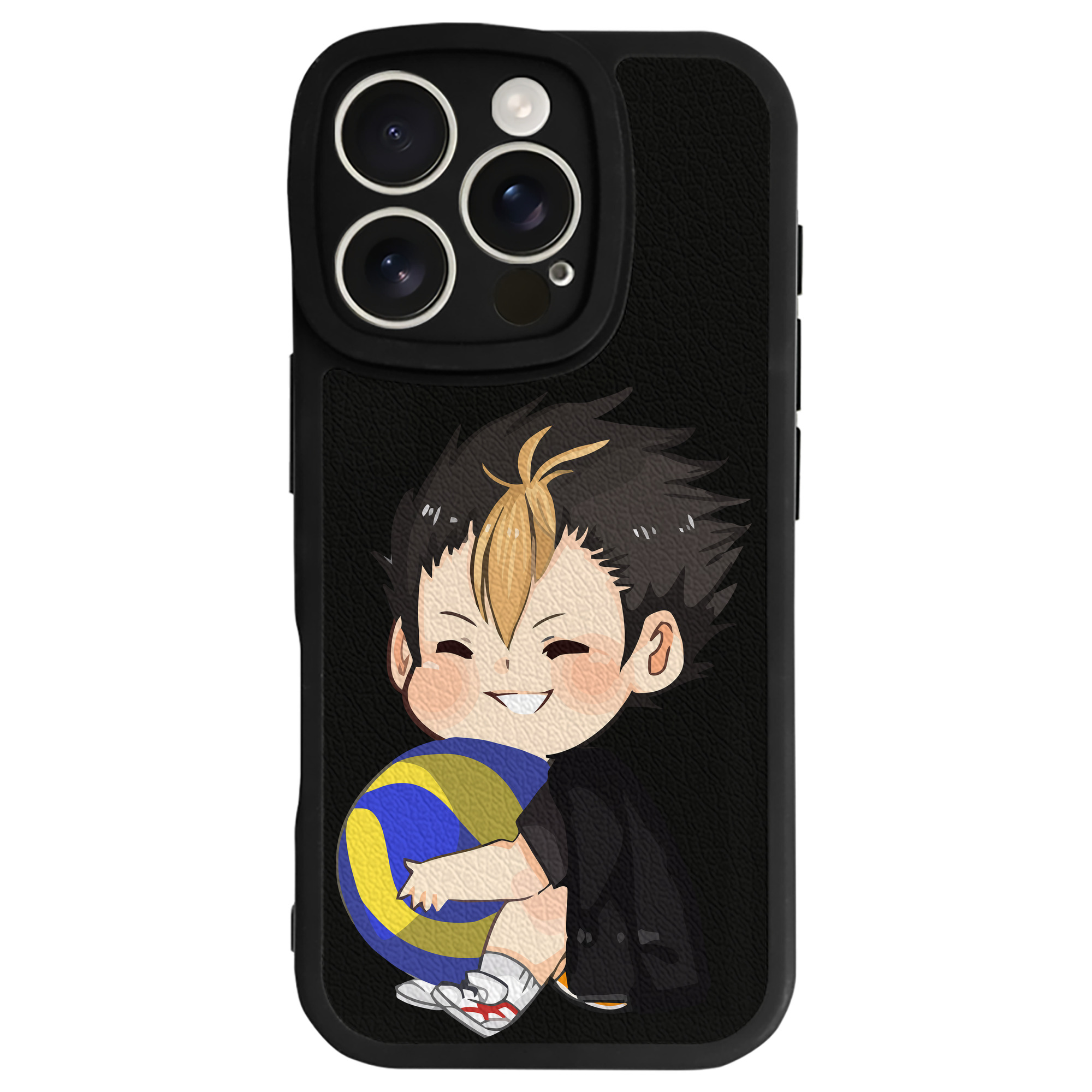 （画像用） ハイキュー!! Haikyu!! 【iPhone 16シリーズ対応】シリコンスマホケース（レザー調） 材質：シリコン